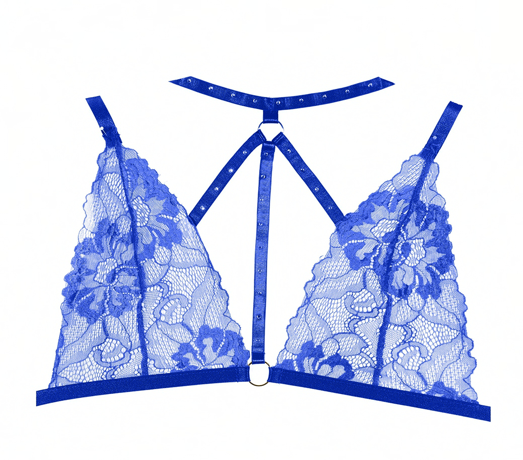 Margot Bralette & Crotchless Panty Set